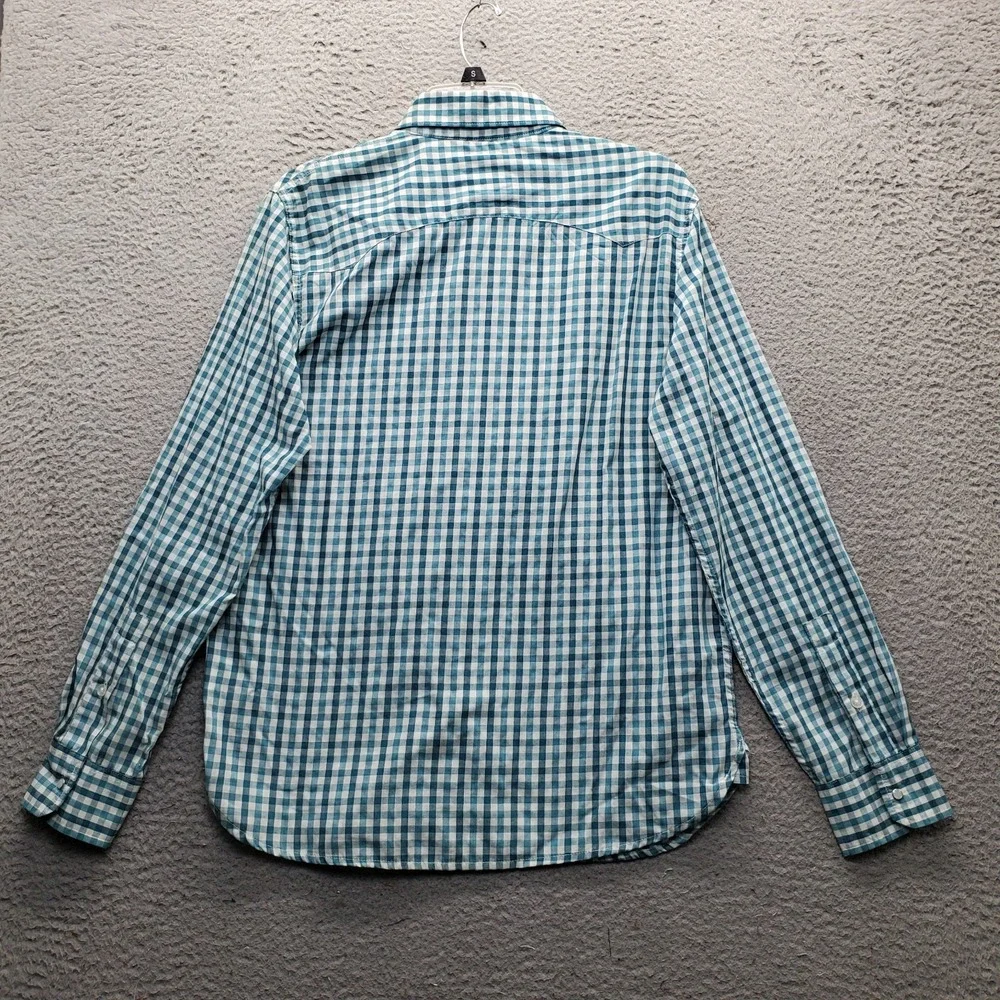 Lot of 2 Levi's Western Pearl Snap Shirt Mens Small Multi Gingham Modern Fit